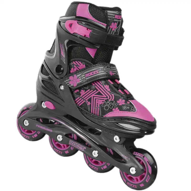 Roces Jokey Verstellbare Inline Skates Black/Pink- 30-33