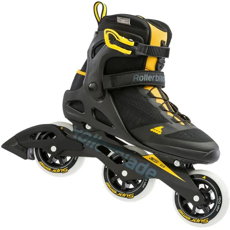 Rollerblade Macroblade 100 3WD Inlineskates Black/Saffron- 38.5