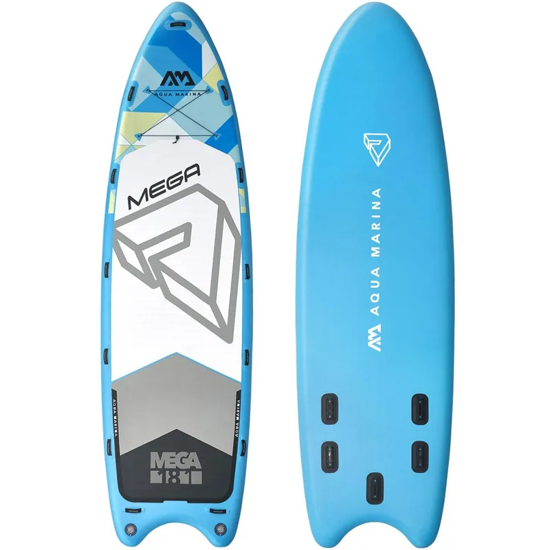 Aqua Marina Mega 18'1'' SUP-Set Blue/White-