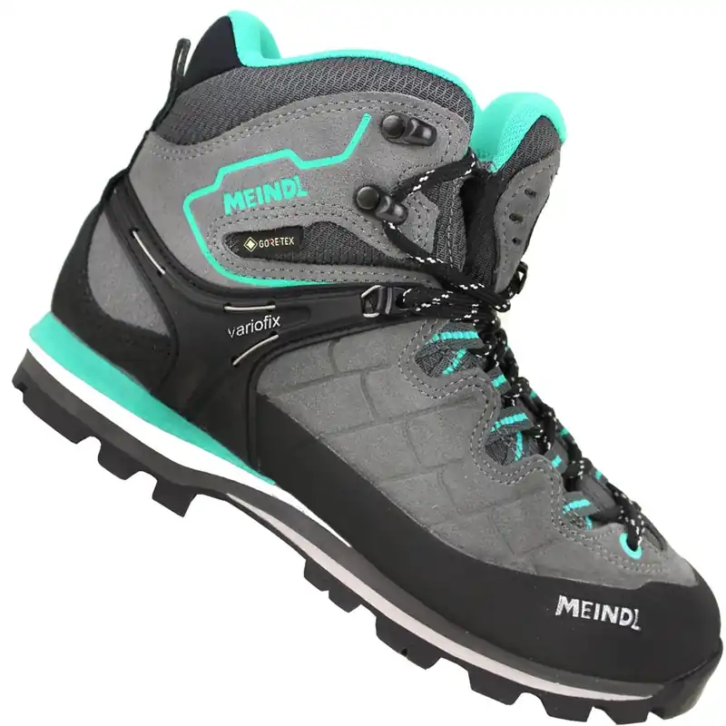Meindl Litepeak Lady Gore-Tex Trekkingschuhe Anthrazit/Türkis- 36