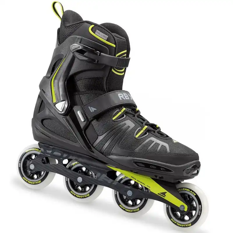 Rollerblade RB XL Inline Skates für Übergrößen Black/Lime- 48