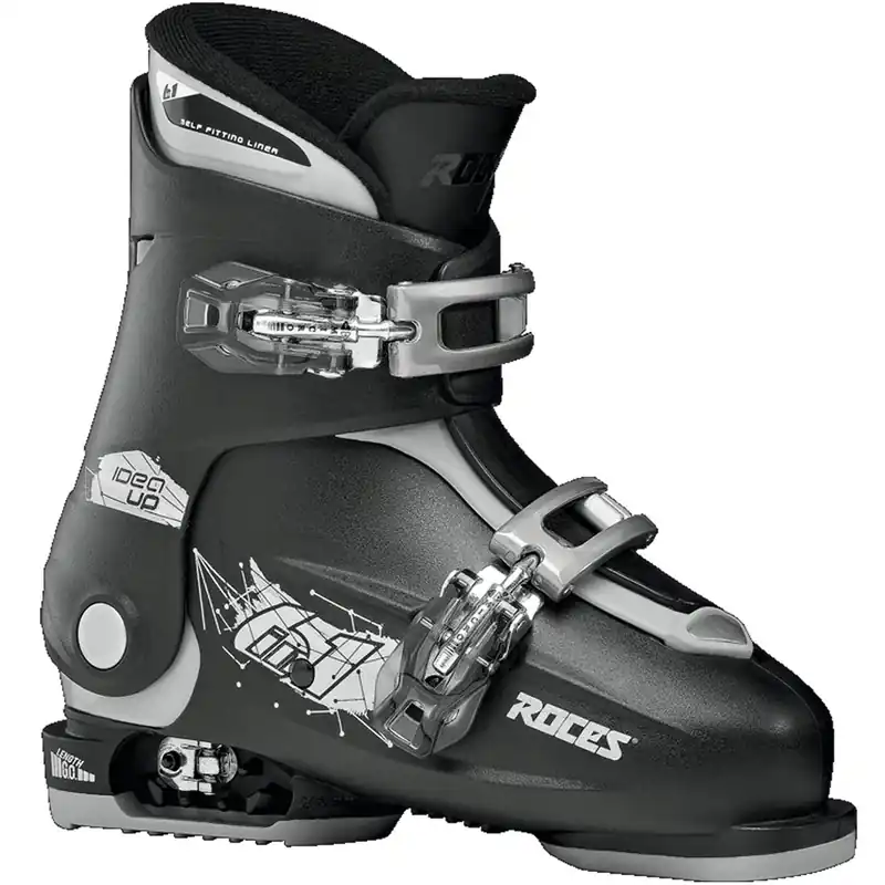 Roces Idea Up Junior Ski-Schuhe Black/Silver- 19-22