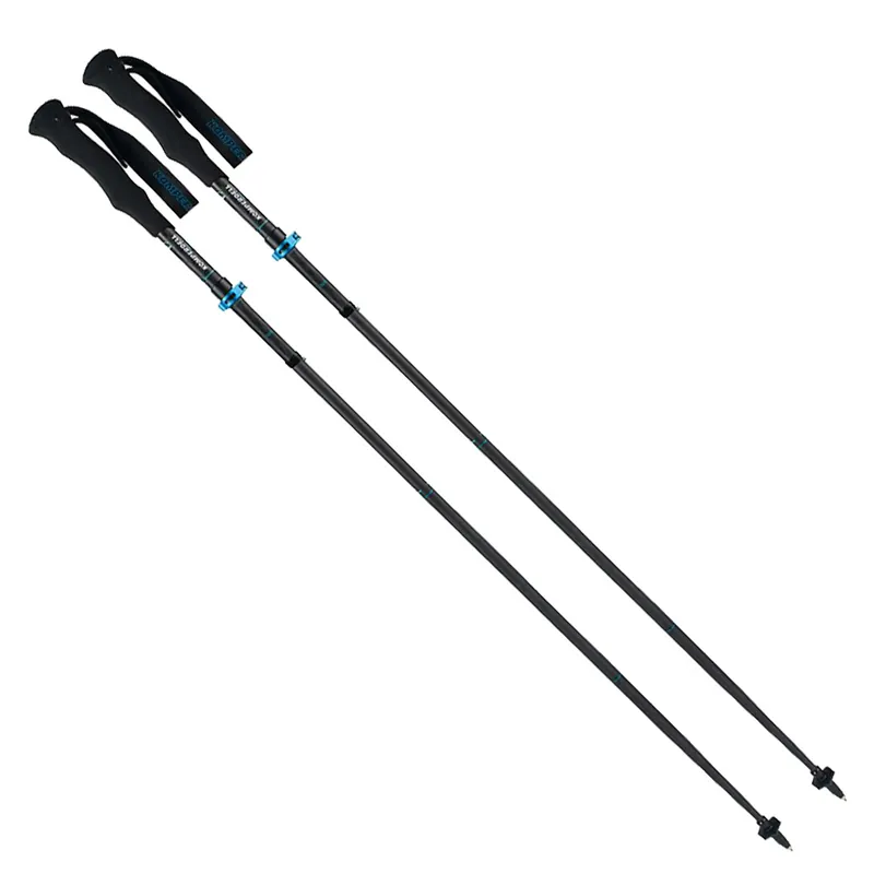 Komperdell Carbon C4 Vario Trekkingstöcke Black/Blue-