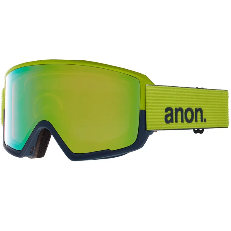 Anon M3 MFI with Spare Snowboardbrille mit Zubehör Blue Split/Perceive Variable Green/Pink-