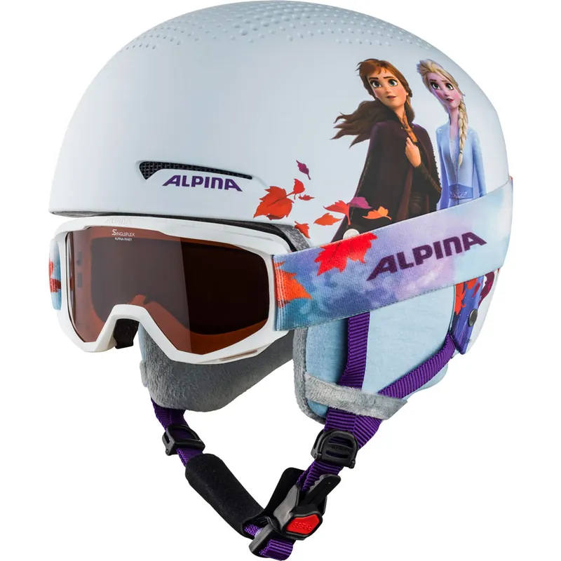 Alpina Zupo Set Helm und Skibrille Frozen II- 48-52