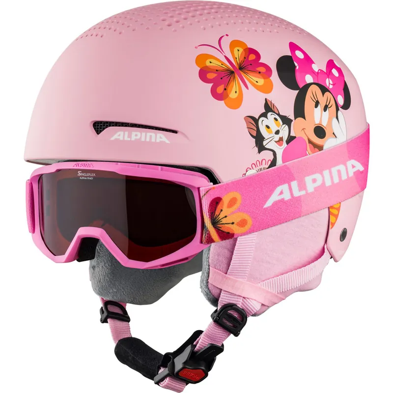 Alpina Zupo Set Skihelm und Skibrille Minnie Mouse- 48-52