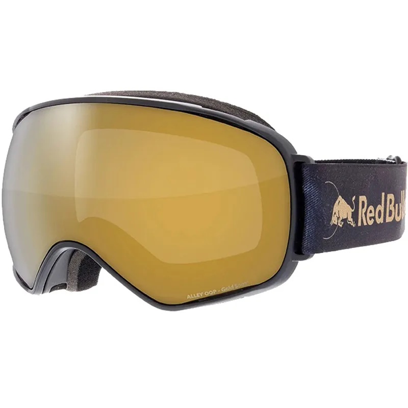 Red Bull SPECT Eyewear Alley Oop Skibrille Black/Gold Snow - Orange-