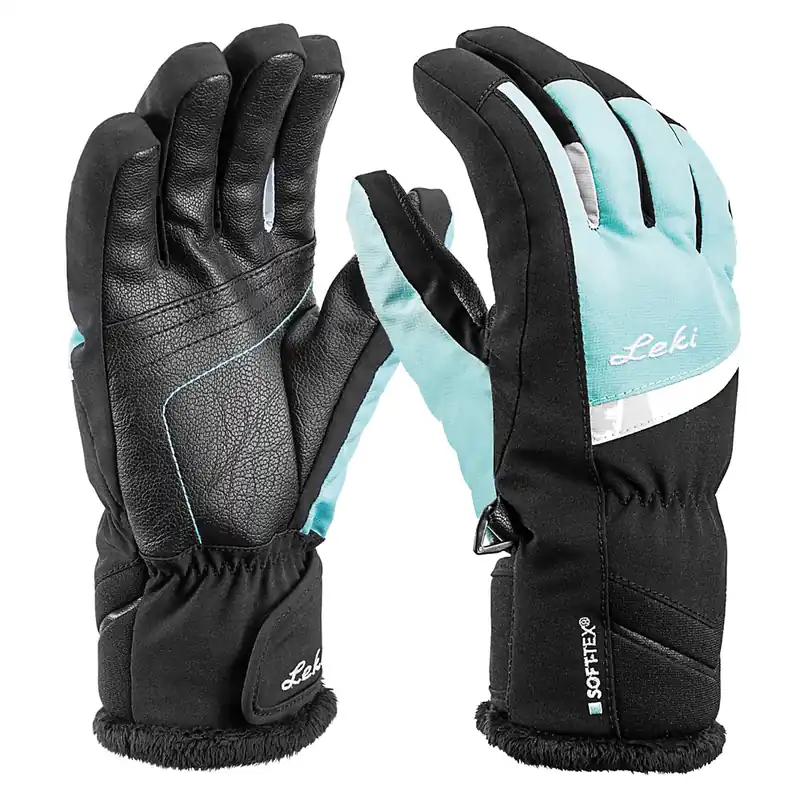 Leki Mia Junior Fingerhandschuhe Black/Mineral Grey-9