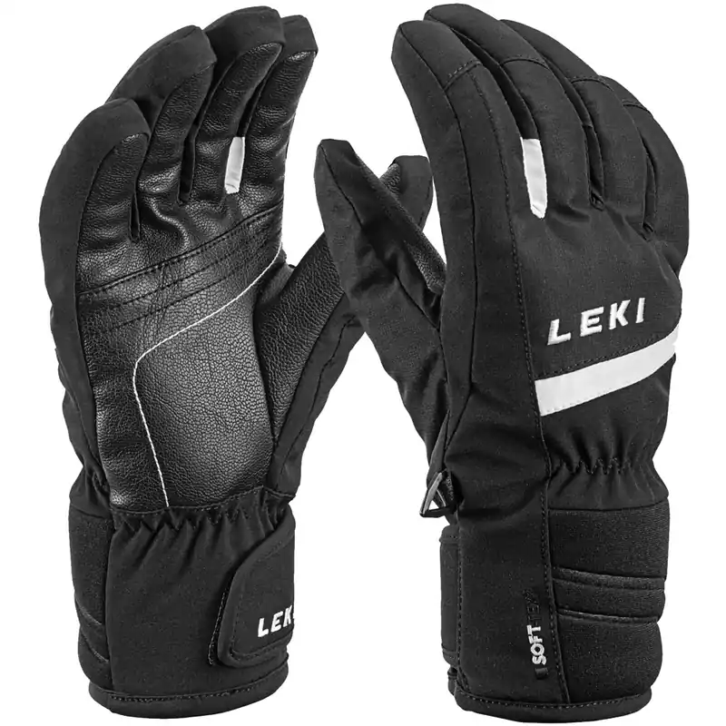 Leki Max Junior Skihandschuhe Black/White-9