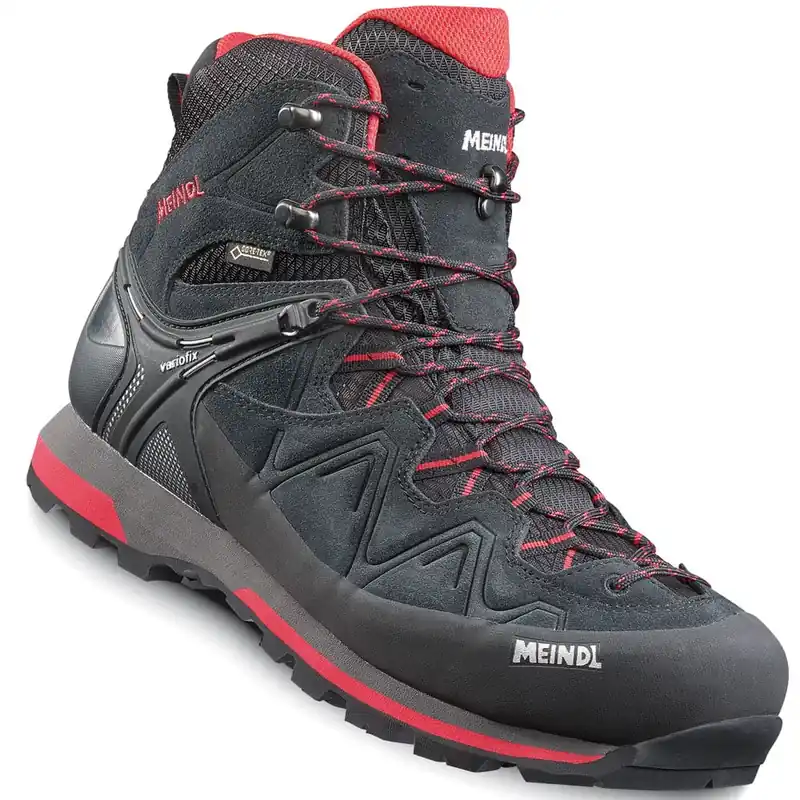 Meindl Tonale Gore-Tex Wanderschuhe Schwarz/Rot- 39.5