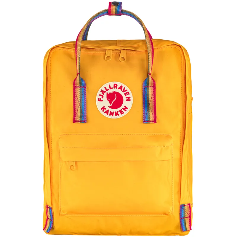 Fjällräven Kanken Tagesrucksack Warm Yellow/Rainbow Pattern-