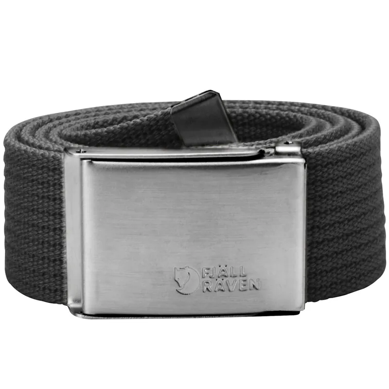 Fjällräven Canvas Stoffgürtel Dark Grey-