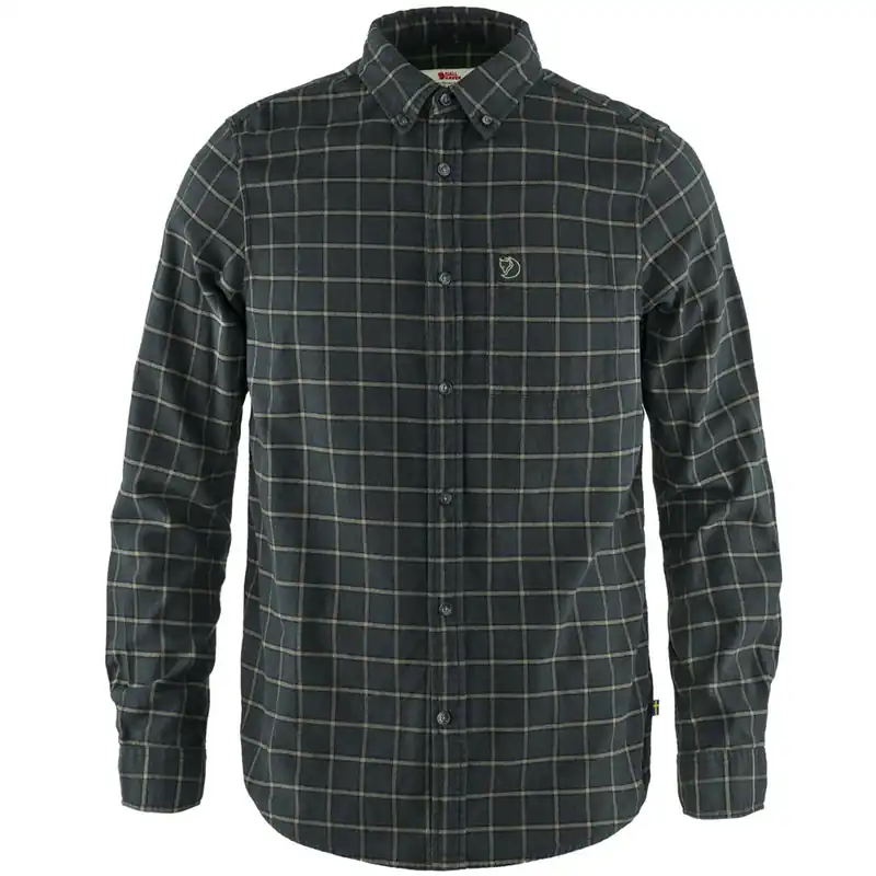 Fjällräven Övik Flannel Flanellhemd Dark Grey- XS