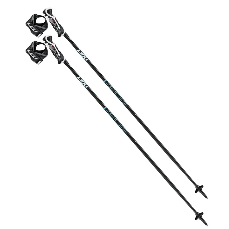 Leki Artena Airfoil 3D Skistöcke Schwarz/Türkis-