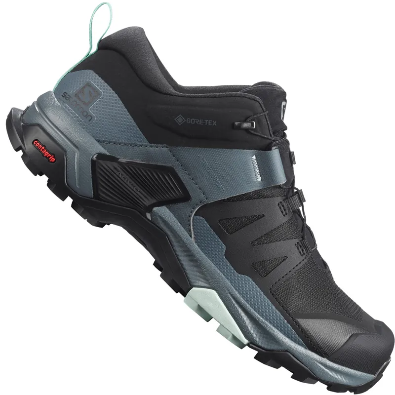Salomon X Ultra 4 Gore-Tex Hiking-Schuhe Black/Stormy Weather/Opal Blue- 36 2/3 - Nur noch 1 auf Lager