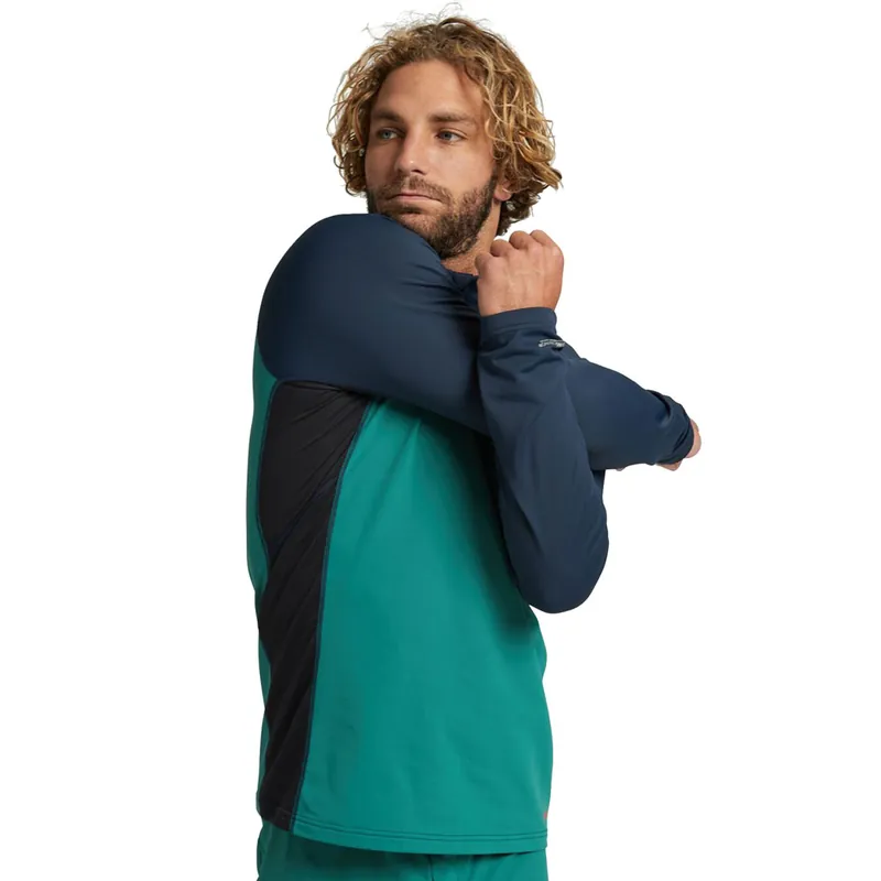 Burton Heavyweight Quarter-Zip Snowboardunterwäsche Antique Green/Dress Blue- S