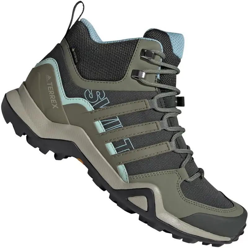 adidas Performance Terrex Swift R2 Mid GTX Wanderschuhe Legend Earth/Legacy Green/Ash Grey- 36 - Nur noch 1 auf Lager