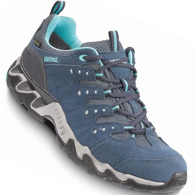Meindl Portland Gore-Tex Trekkingschuhe Marine/Türkis- 36 - Nur noch 1 auf Lager