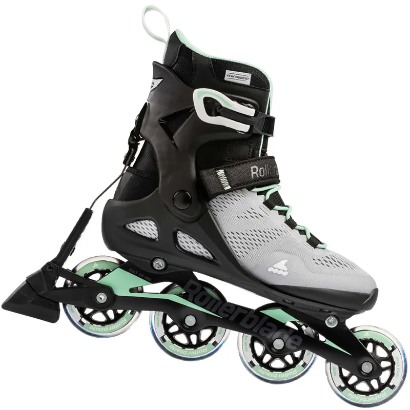 Rollerblade Macroblade 80 ABT Inline Skates Glacier Grey/Neo Mint- 37