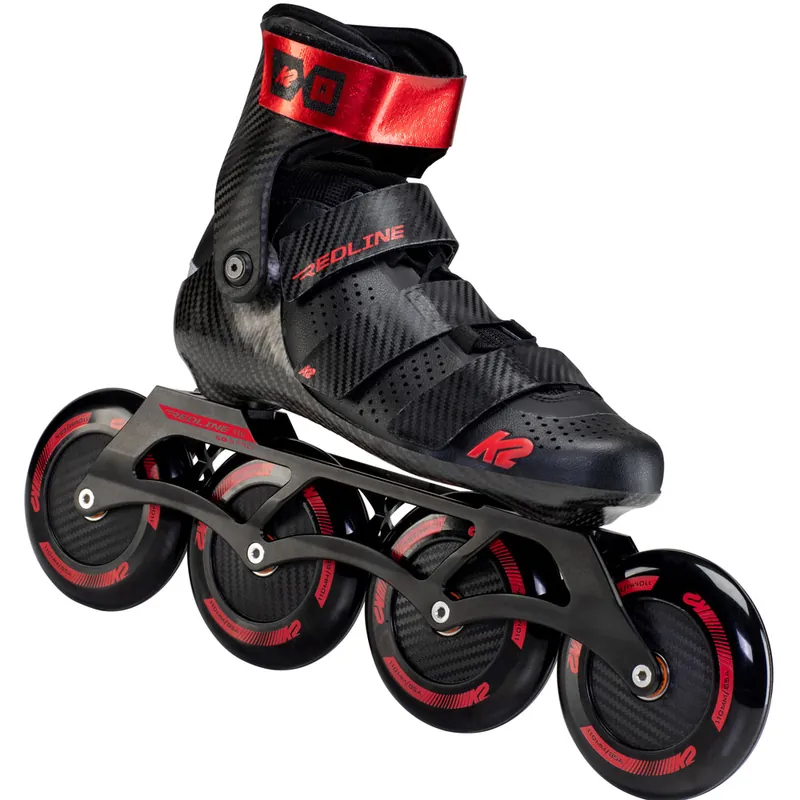K2 Redline 110 Marathon-Skates Black/Red- 38