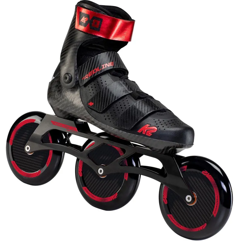 K2 Redline 125 Marathon-Skates Black/Red- 38