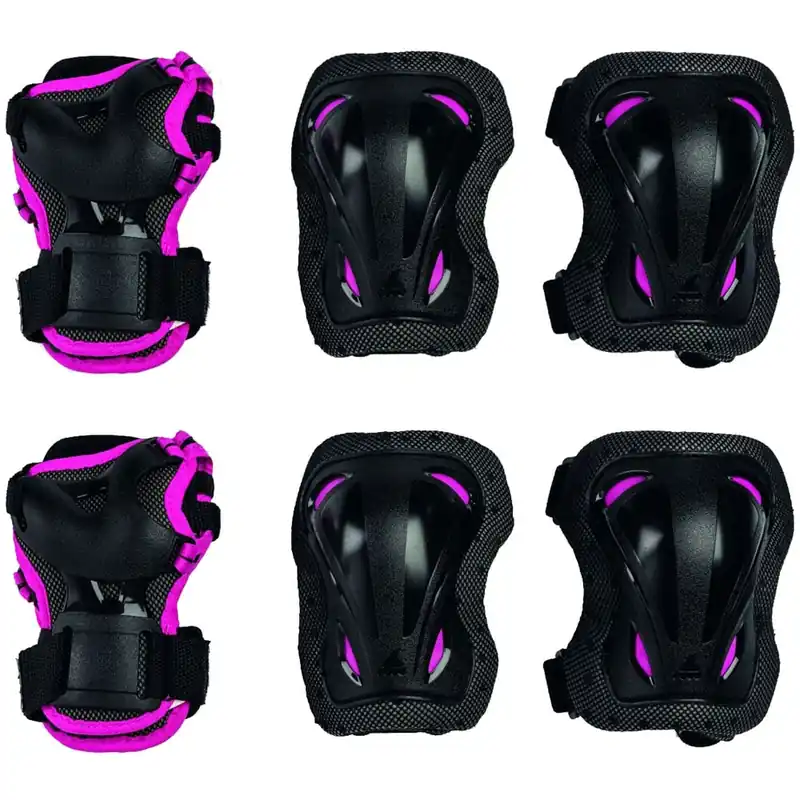 Rollerblade Skate Gear Junior 3 Schützer-Set Black/Rose-