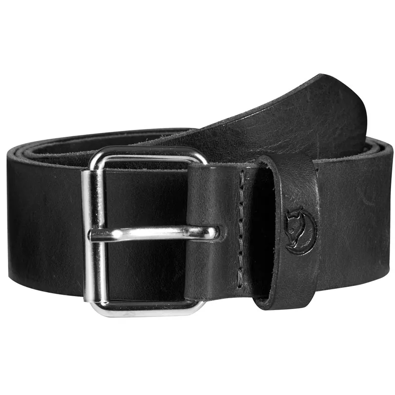 Fjällräven Singi Belt 4 cm Ledergürtel Black-