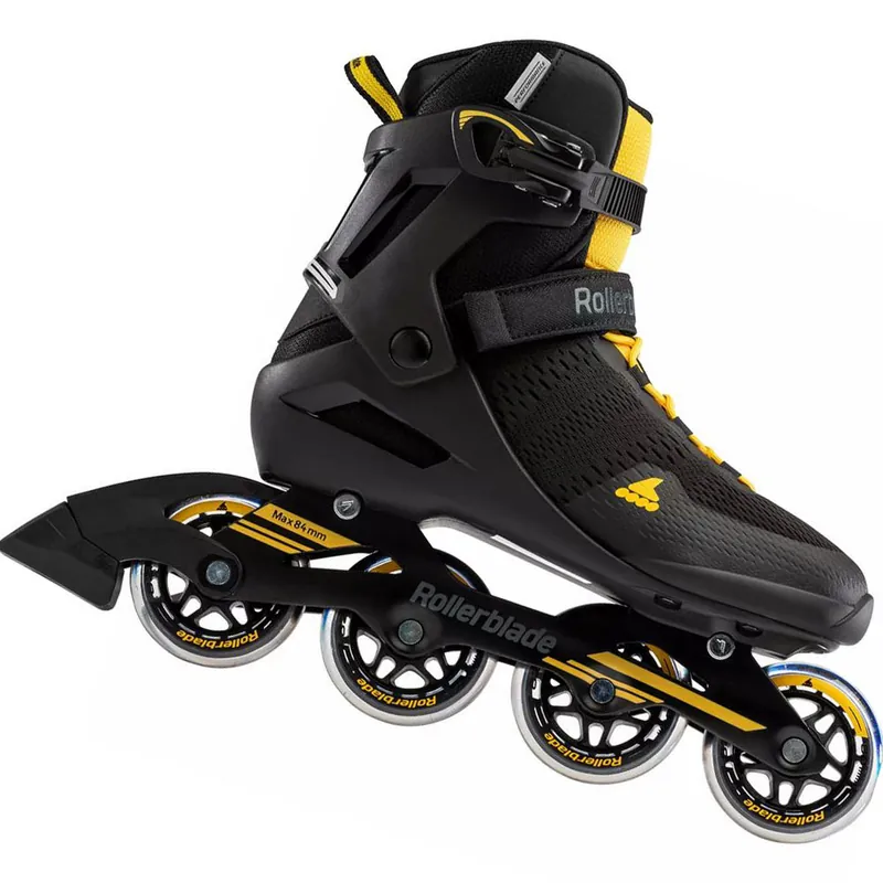 Rollerblade Spark 80 Inline Skates Black/Saffron Yellow- 41