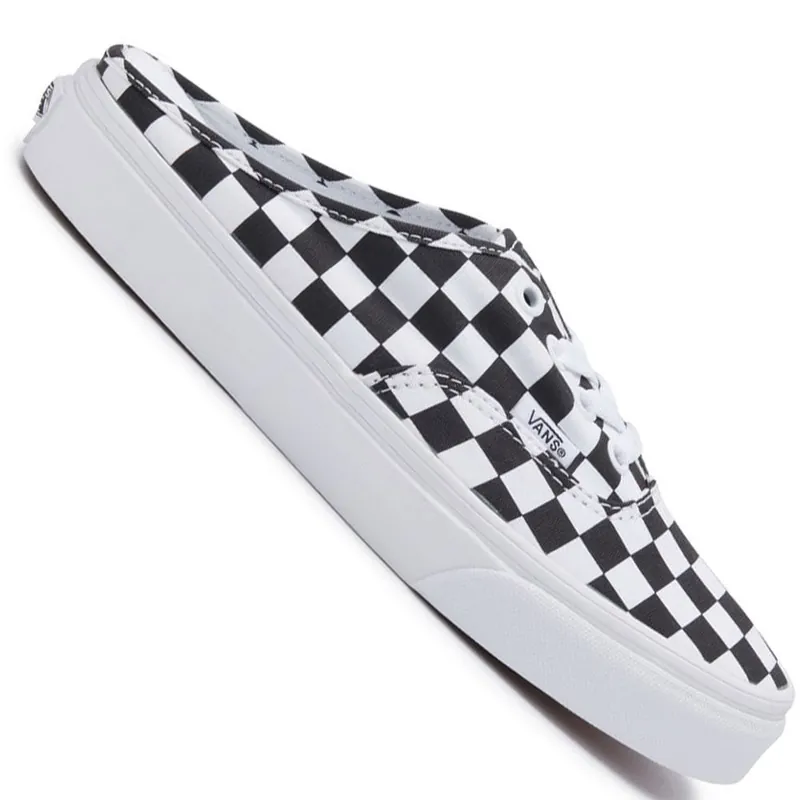 Vans Authentic Mule Schlappe (Checkerboard) Black/True White- 36