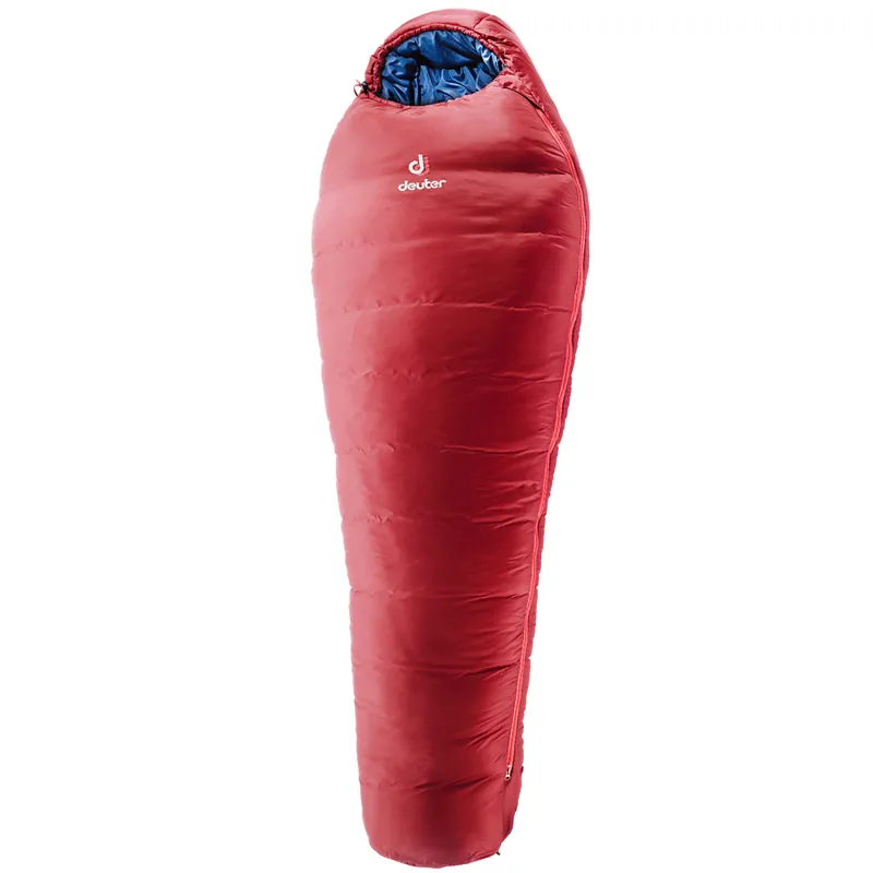 Deuter Orbit -5°C Kunstfaserschlafsack Cranberry/Steel-