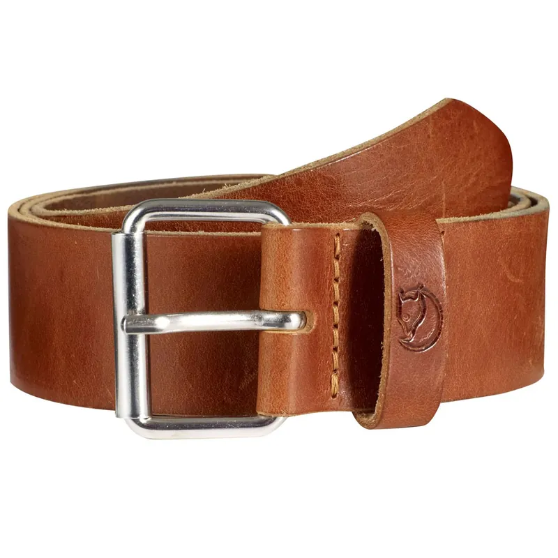 Fjällräven Singi Belt 4 cm Ledergürtel Leather Cognac-