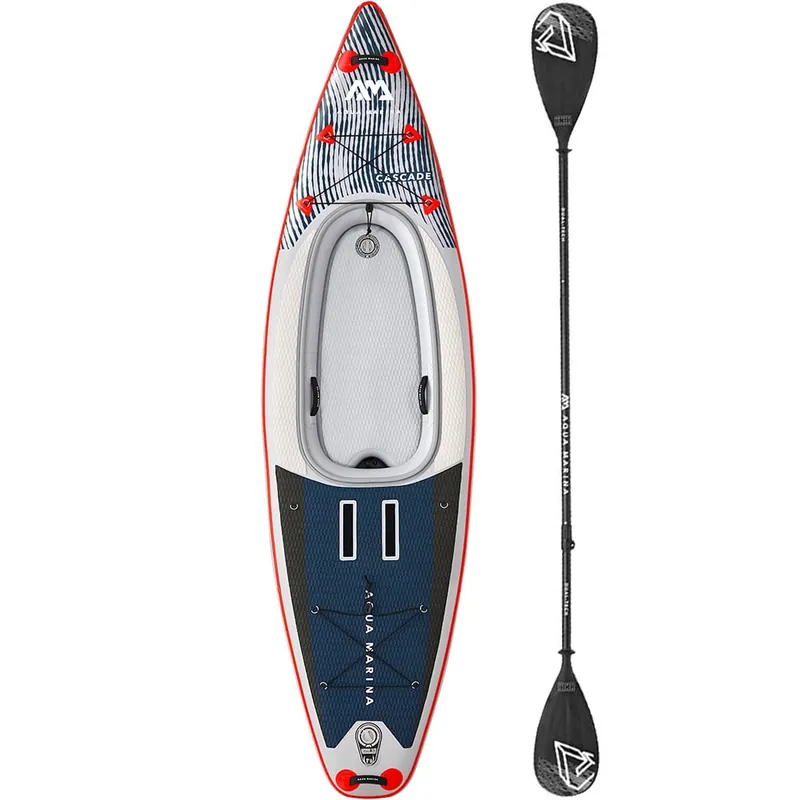 Aqua Marina Cascade Set 11'2" Hybrid-SUP Grey/Red-