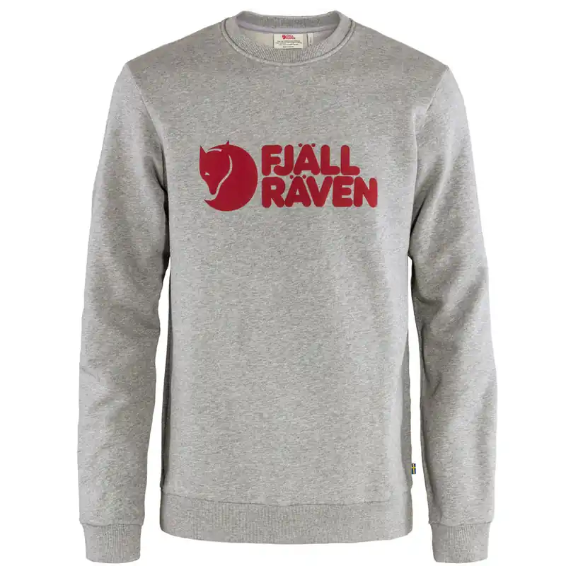 Fjällräven Logo Sweater Pullover Grey/Melange- XS
