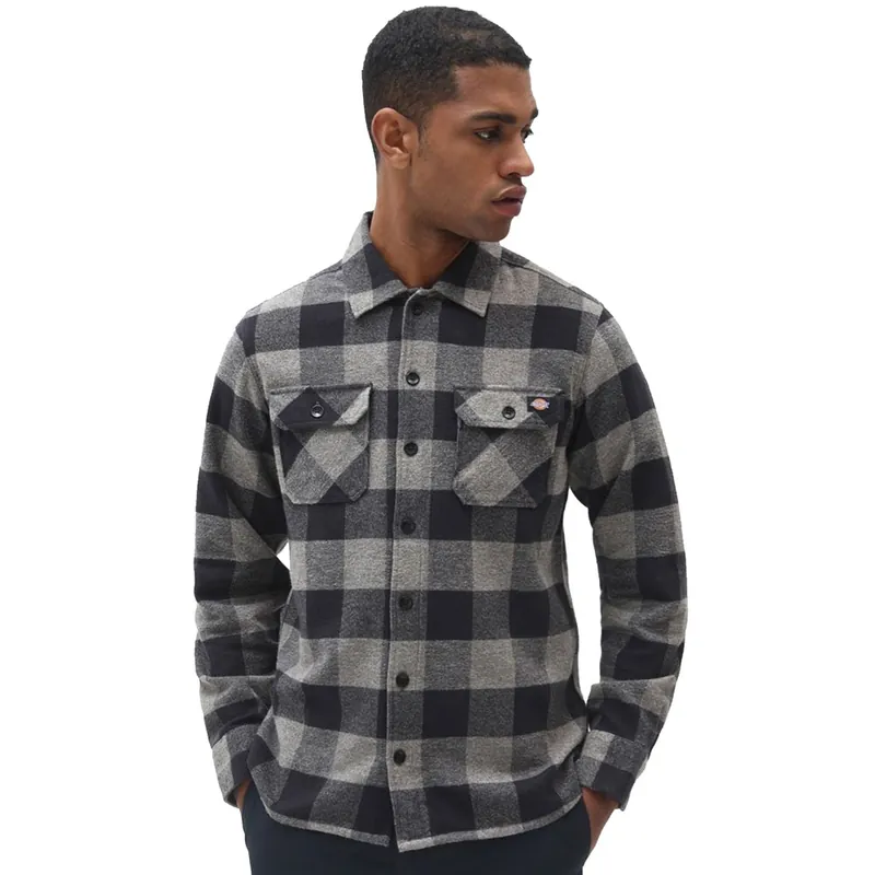 Dickies New Sacramento Hemd Grey Melange- XS