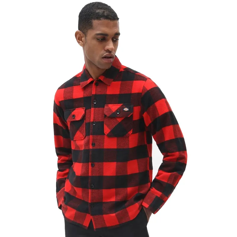 Dickies New Sacramento Hemd Red- XS