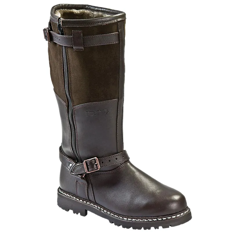 Meindl Fliegerstiefel Winterstiefel Dunkelbraun- 41