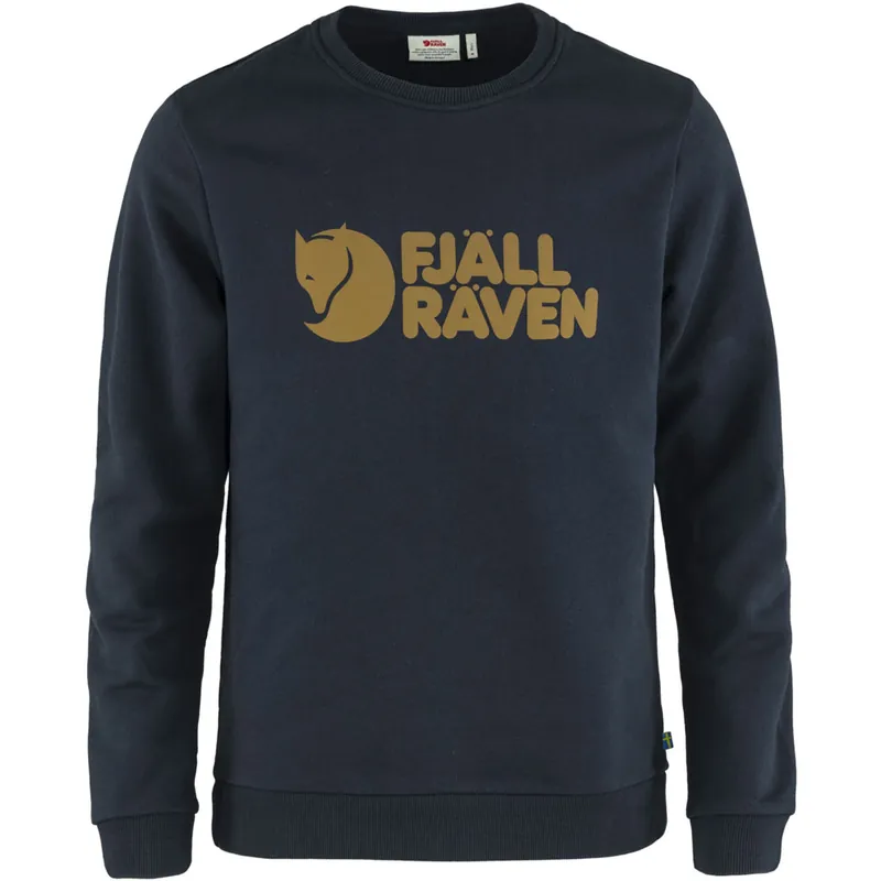 Fjällräven Logo Sweater Sweatshirt Dark Navy- S