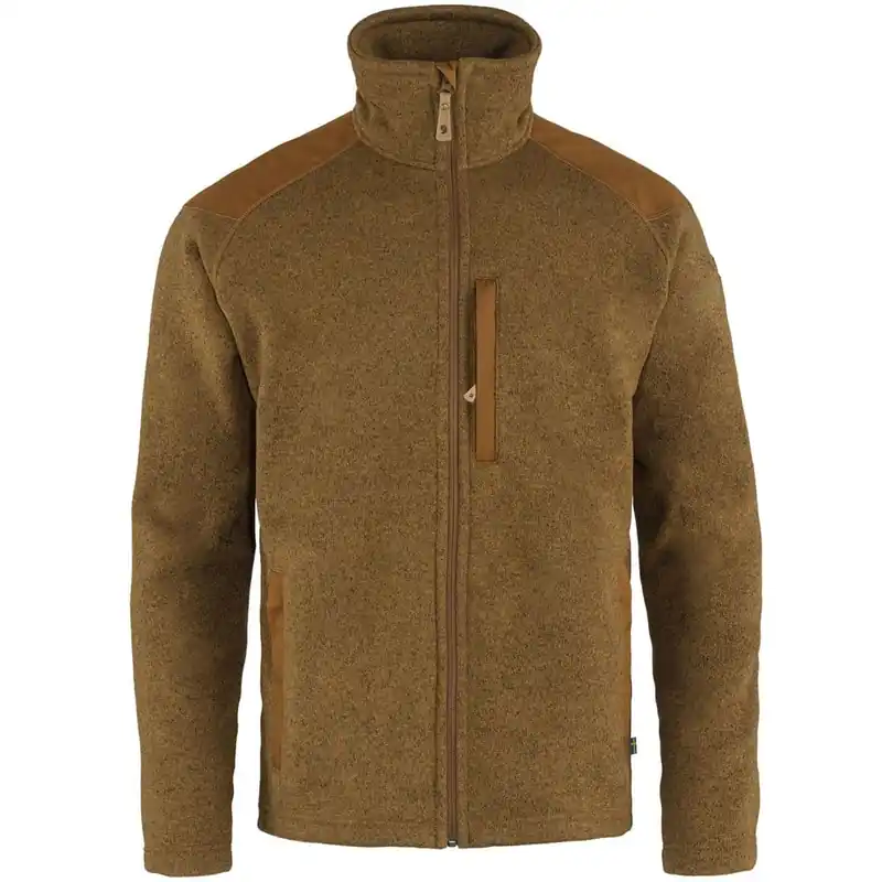 Fjällräven Buck Fleece Strick-Fleecejacke Chestnut-9
