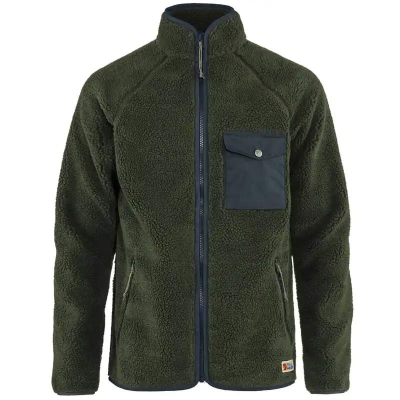 Fjällräven Vardag Pile Fleece Fleecejacke Deep Forest-9