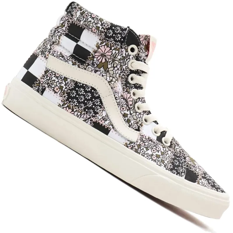 Vans Sk8-Hi Canvas Skateschuhe (Patchwork Floral) Multi/Marshmallow- 38 - Nur noch 1 auf Lager