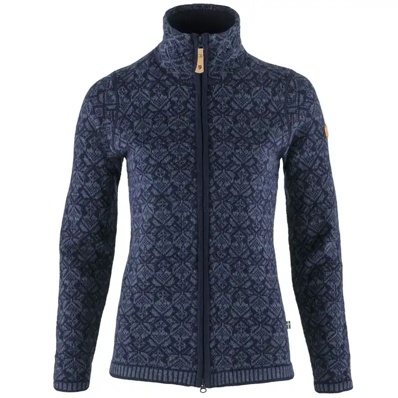 Fjällräven Snow Cardigan Strickjacke Dark Navy-9