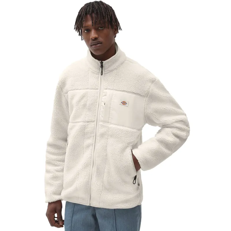Dickies Red Chute Sherpa Fleecejacke Ecru-