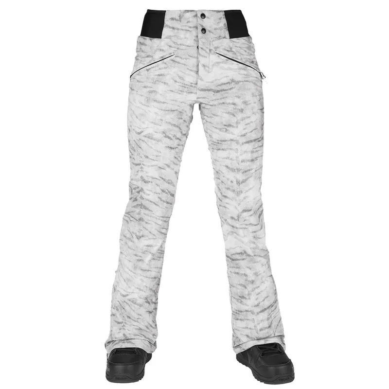 Volcom Battle Stretch High Rise Schneehose White Tiger-9