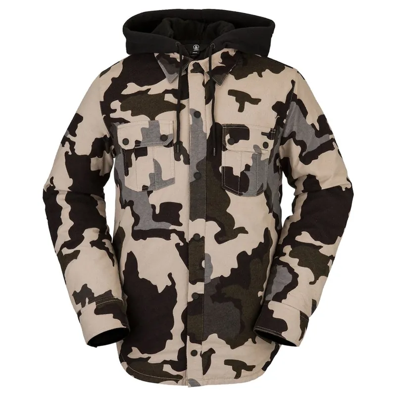 Volcom Field Insulated Flannel Steppjacke Drill Khaki- S