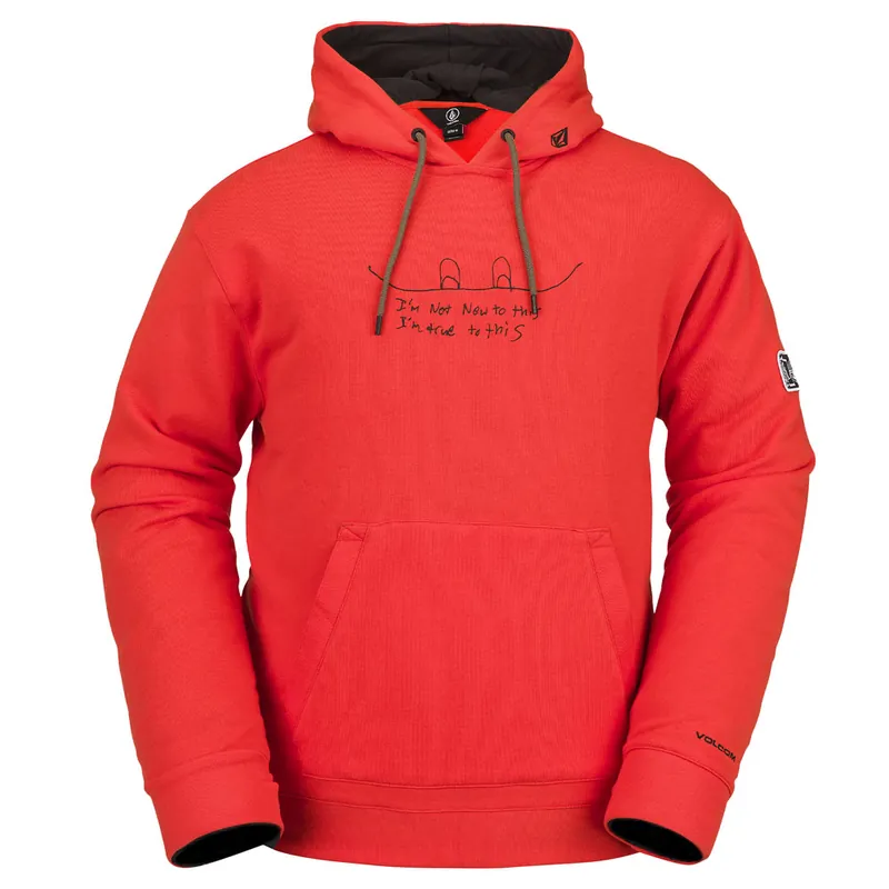 Volcom JLA Pullover Fleece Kapuzenpulli Orange-