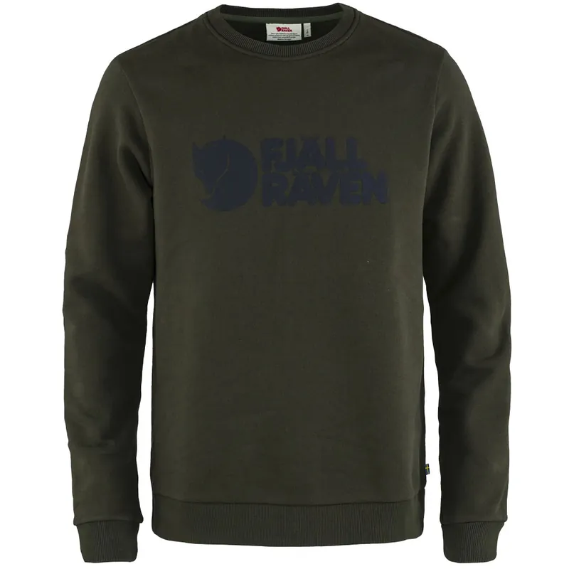 Fjällräven Logo Sweater Pullover Deep Forest- XS