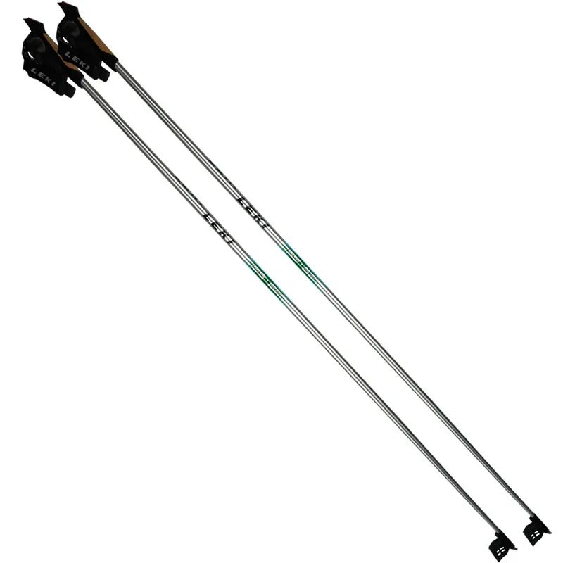 Leki Rental SK Langlaufstöcke Silver/Green-