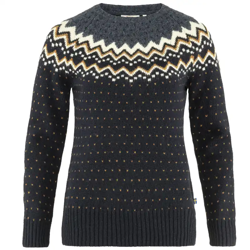 Fjällräven Övik Knit Wollpullover Dark Navy-9
