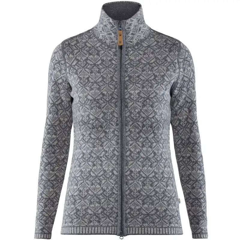 Fjällräven Snow Cardigan Strickcardigan Grey-9