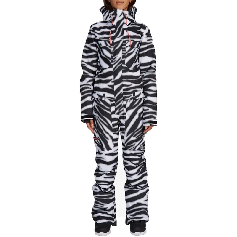 DC Vanguard Jumpsuit Schneeanzug Zebra White-
